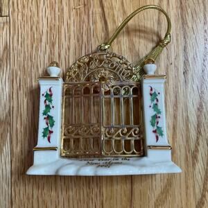 Lenox welcome gate Christmas tree ornament
